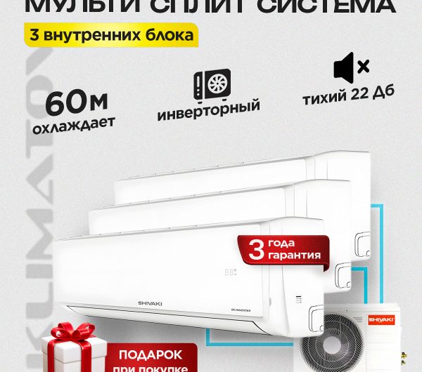 Схема мультисплит-системы в Реутове